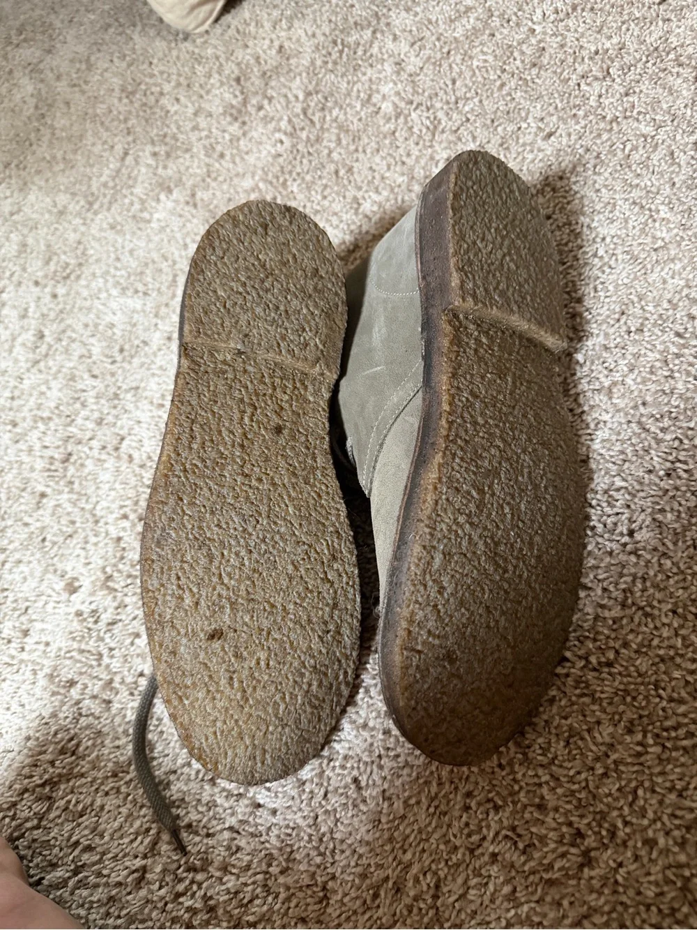 J. Crew Olive Suede Men’s Chukka Boots